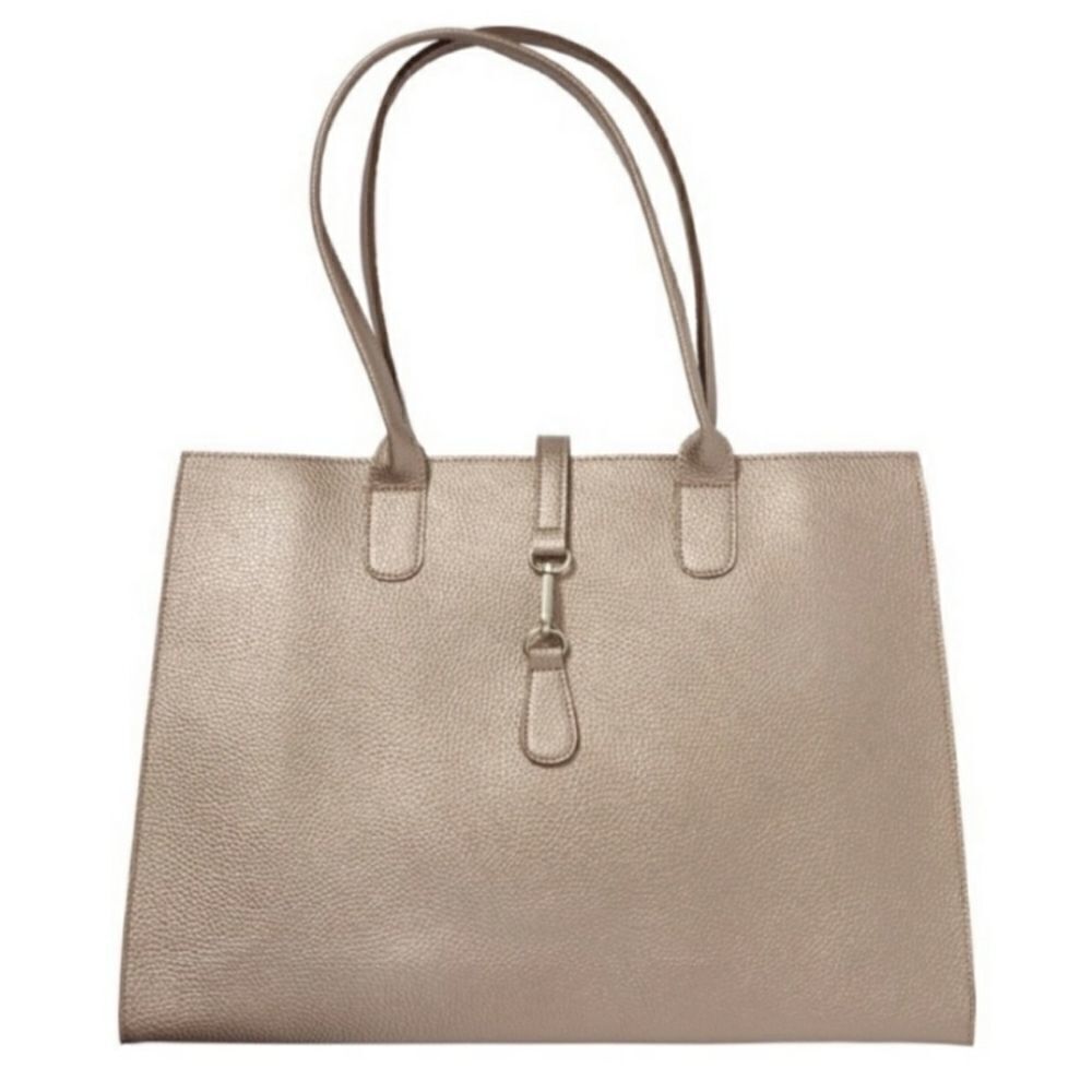 ULTA Beauty Bronze Metallic Copper Tote Bag NWT Vintage